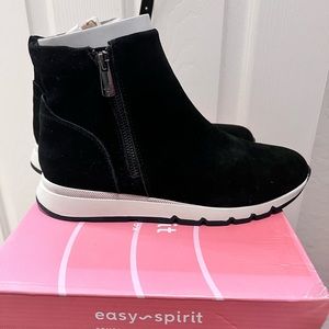 NWT suede Black sneaker bootie waterproof